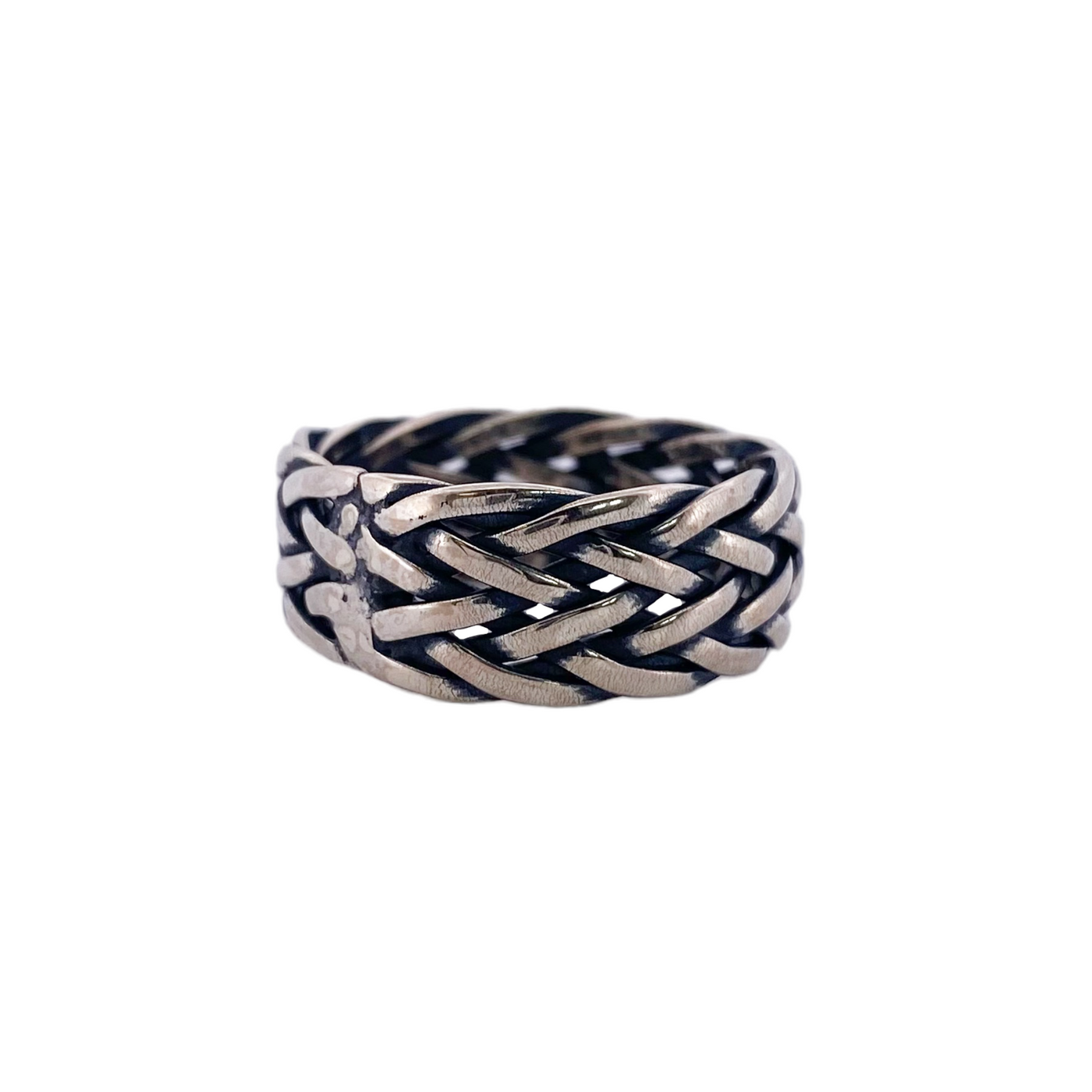 SILVER TWISTED RING