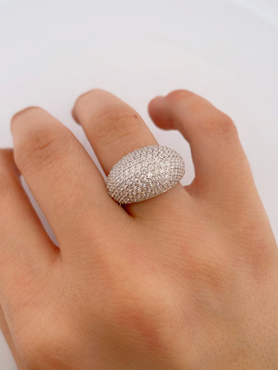 PAVE' RING WITH CZ