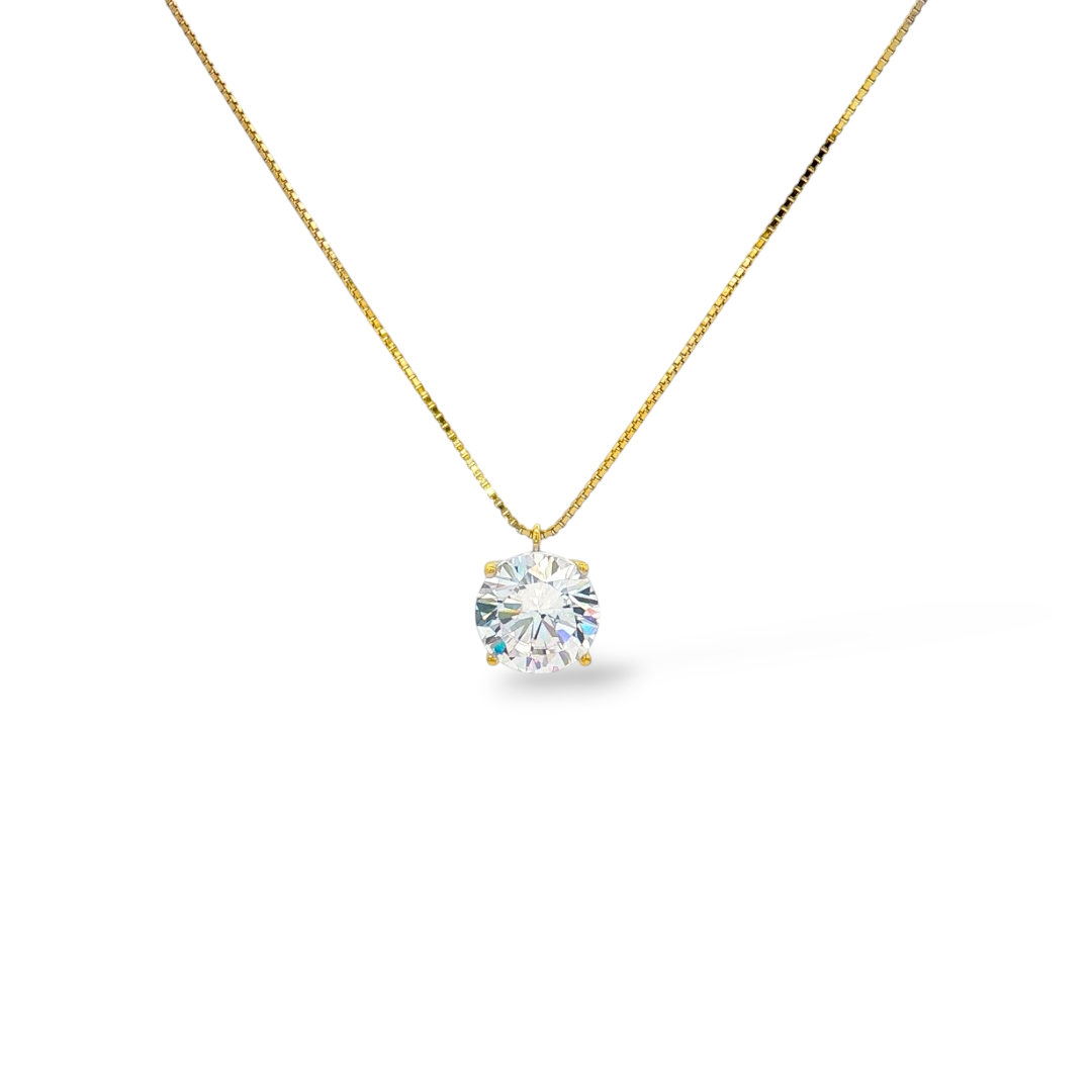 925 SILVER NECKLACE POINT LIGHT 7 mm