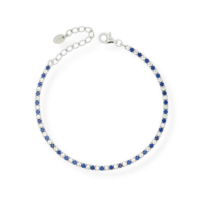 925 SILVER TENNIS MACHINE 16+4 CM rodium