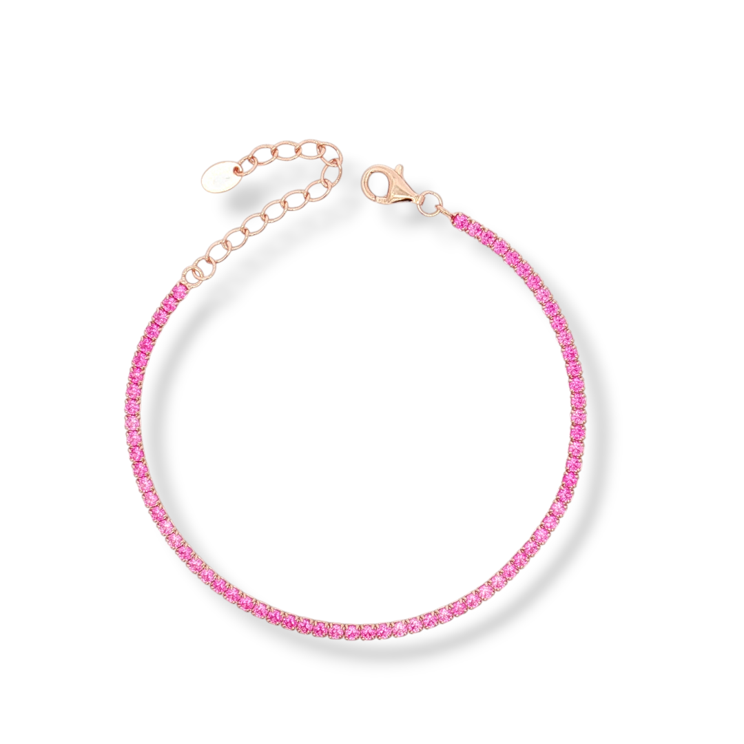 925 SILVER TENNIS MACHINE 16+4 cm rose