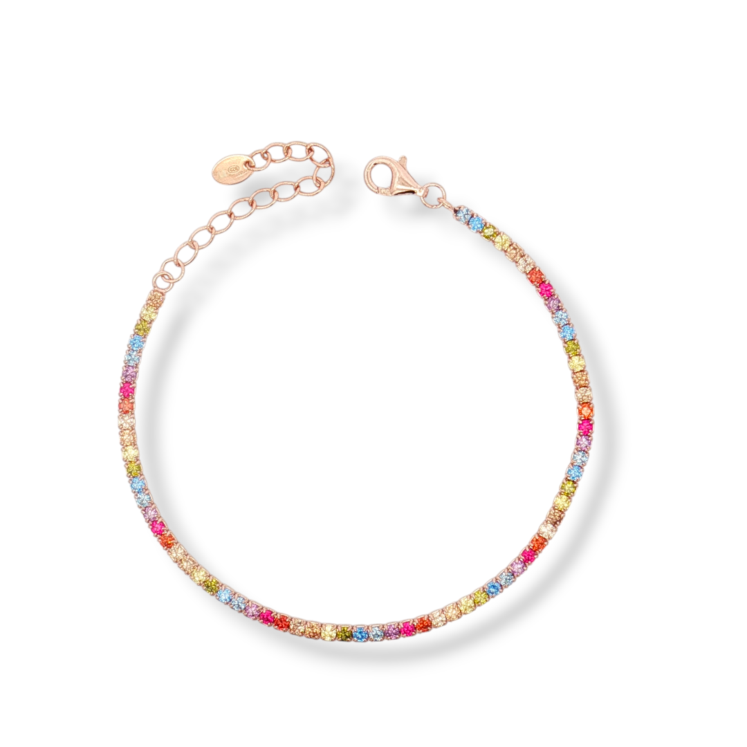 925 SILVER TENNIS MACHINE 16+4 cm rose