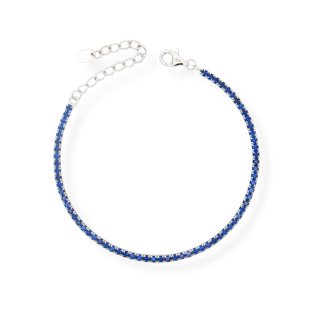 925 SILVER TENNIS MACHINE 16+4 CM rodium