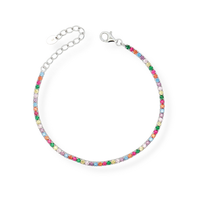 925 SILVER TENNIS MACHINE 16+4 CM rodium