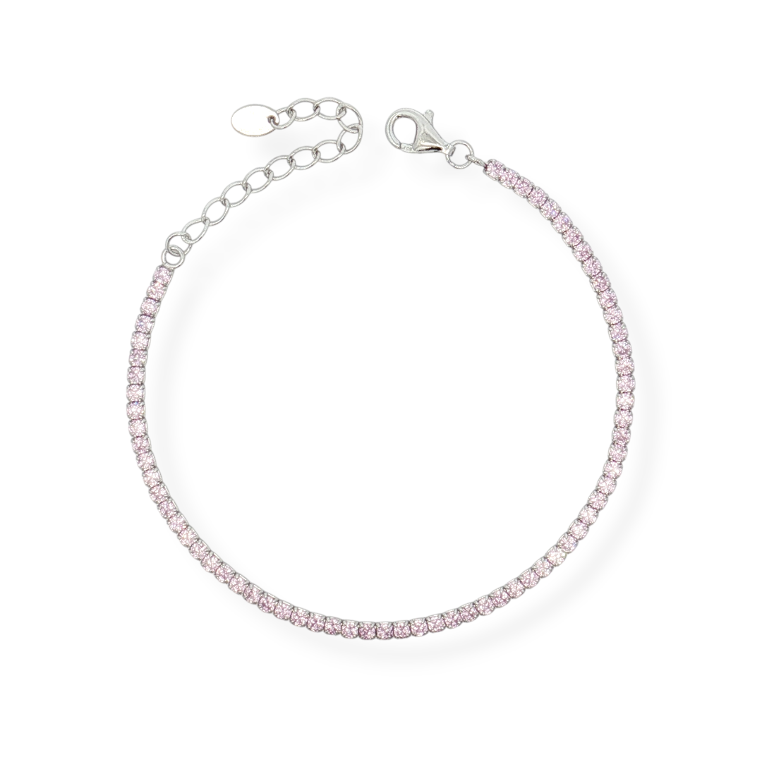 925 SILVER TENNIS MACHINE 16+4 CM rodium