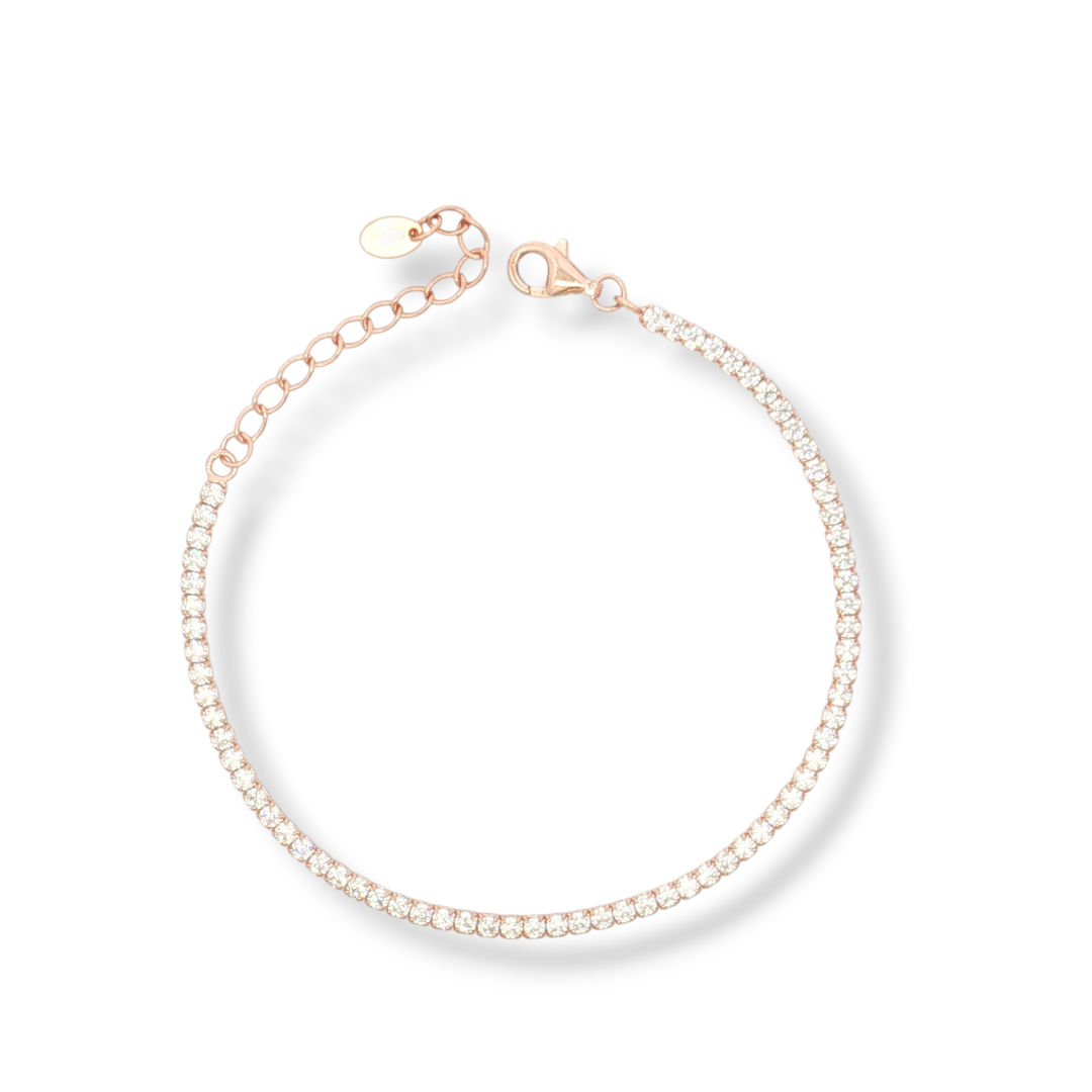 925 SILVER TENNIS MACHINE 16+4 cm rose