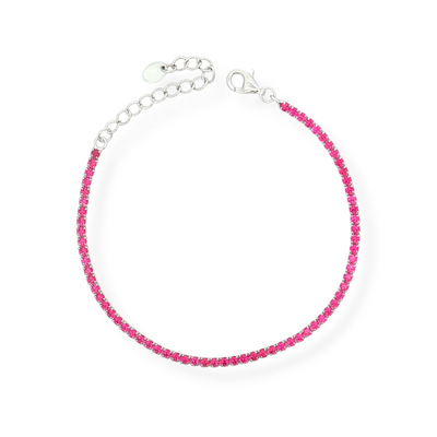 925 SILVER TENNIS MACHINE 16+4 CM rodium