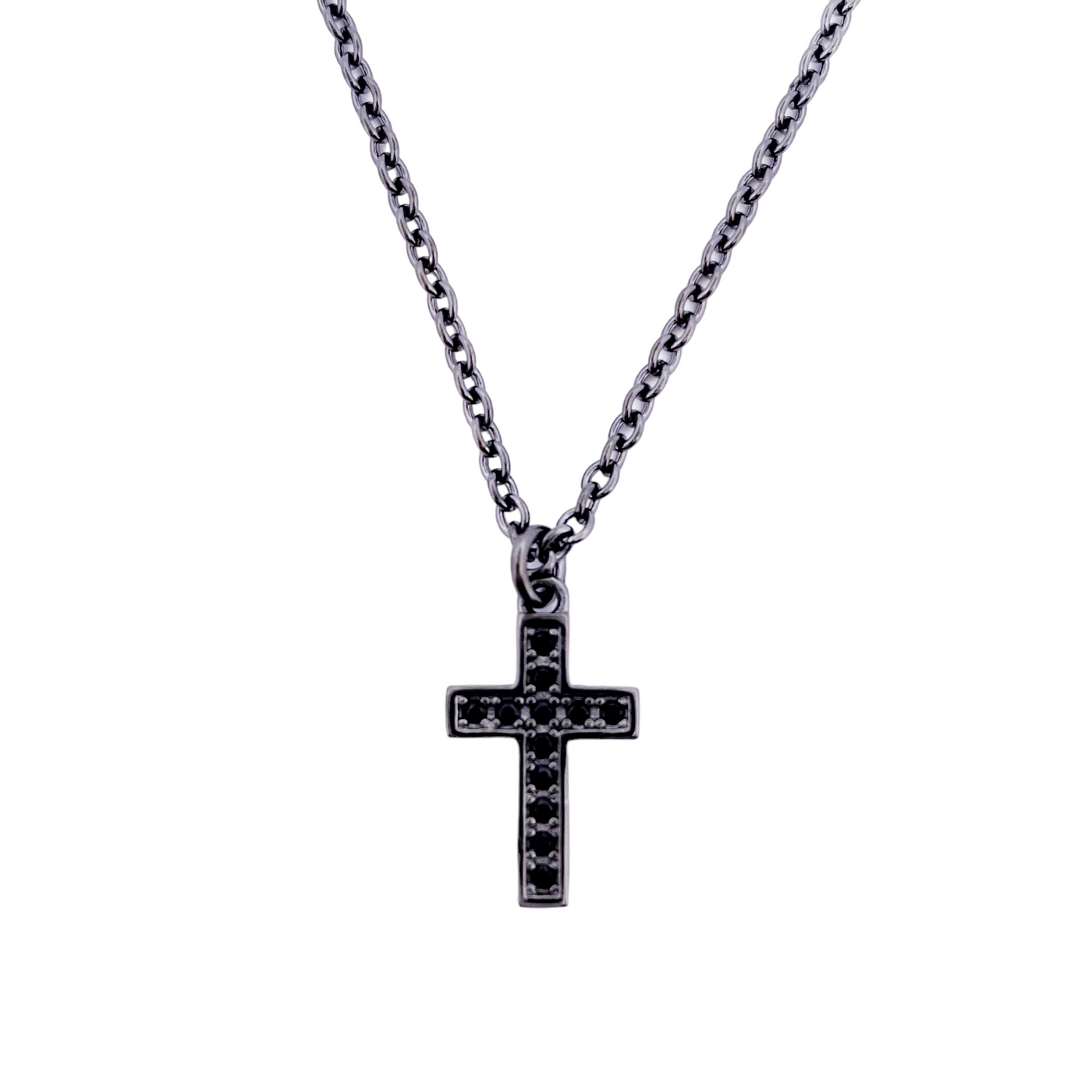 SILVER NECKLACE WITH CROSS