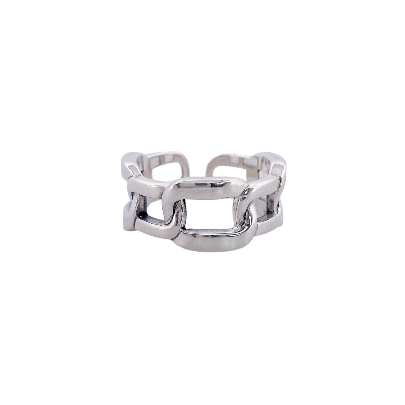 SILVER TWISTED RING