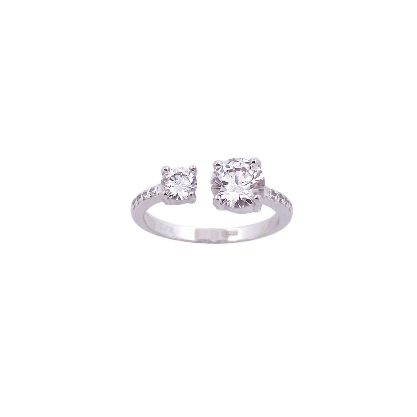 SILVER RING WITH CZ