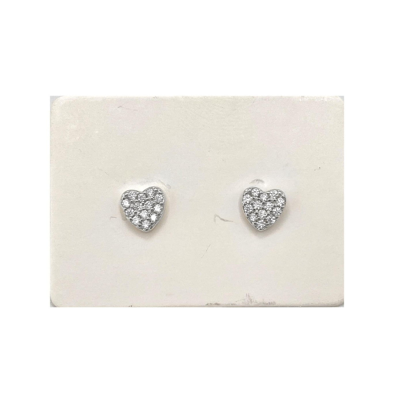 Confezione da 5 paia di orecchini in argento a cuore - 5 mm
