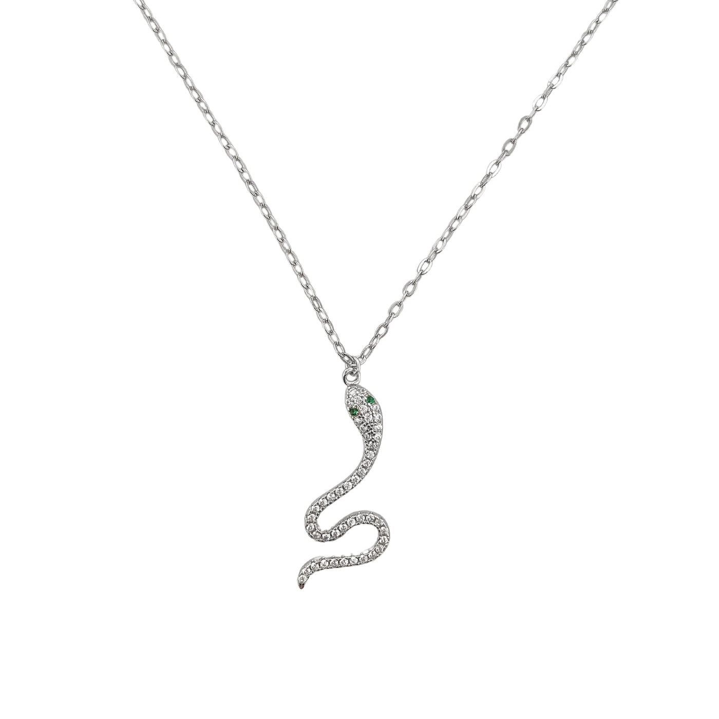 Collana in argento con serpente
