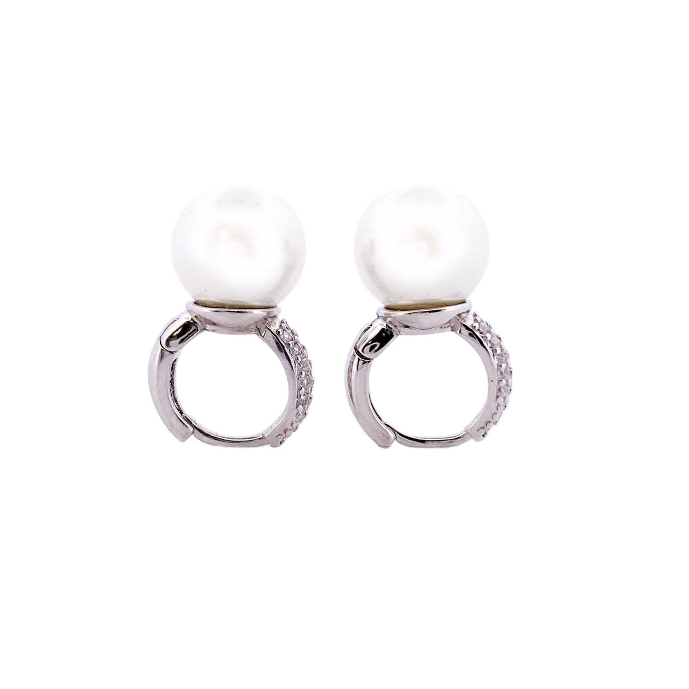 PEARLS EARRINGS WITH CZ