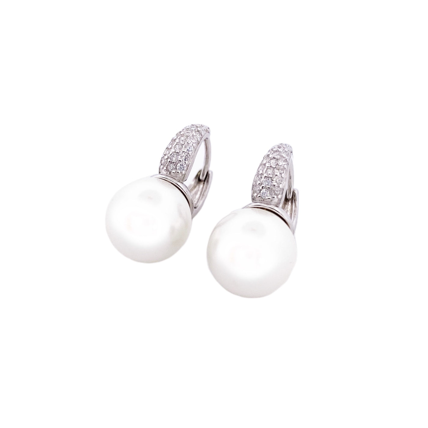 PEARLS EARRINGS WITH CZ