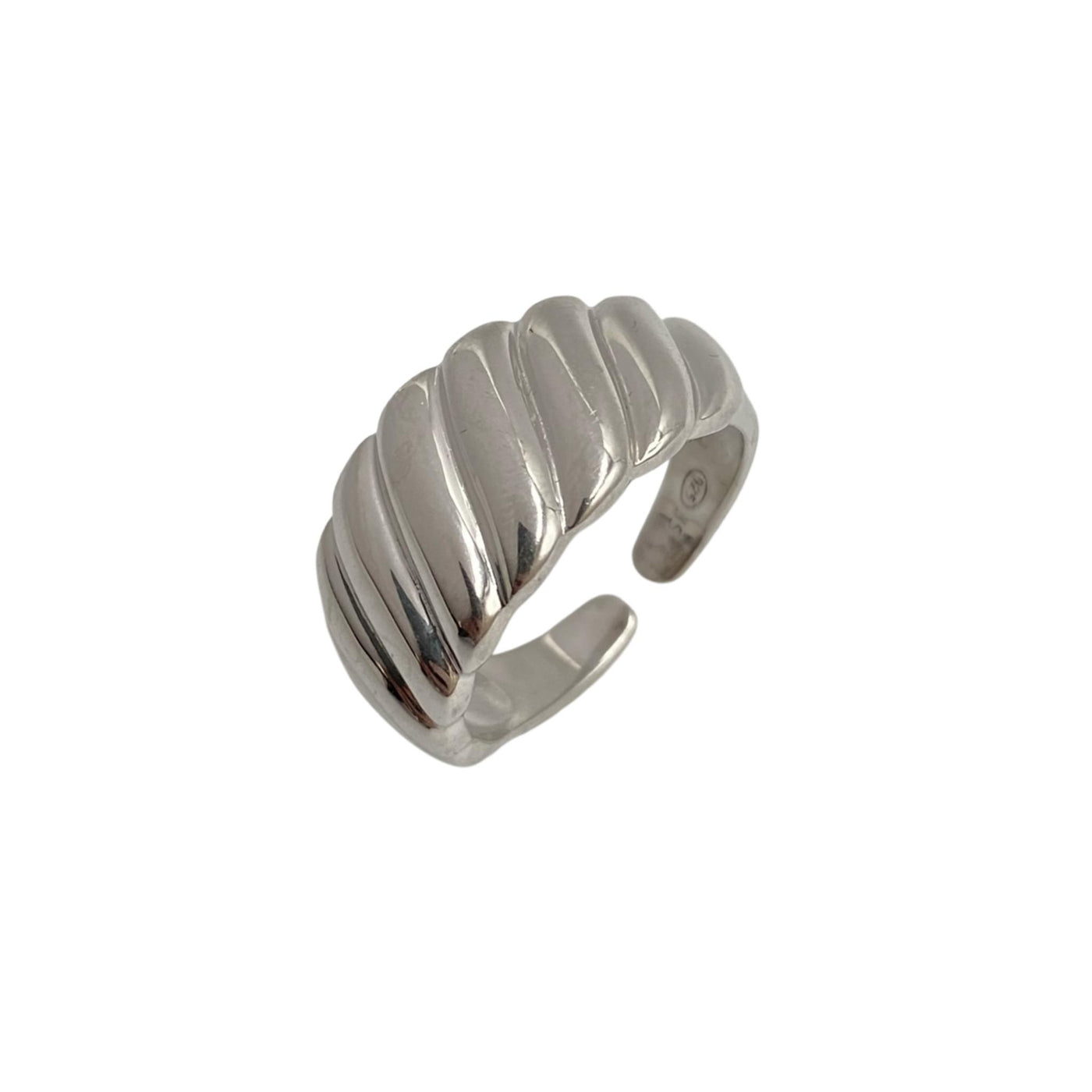 Silver polished ring - 10.33 mm