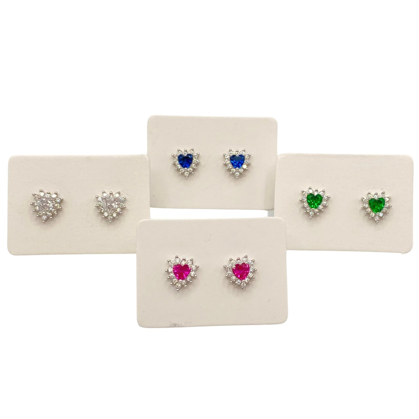 Pack of 4 heart earrings